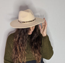 Load image into Gallery viewer, Grace Apricot Leopard Fedora Hat - FabBossBabe