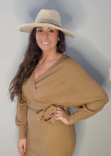Load image into Gallery viewer, Keke Sweater Wrap Dress - FabBossBabe