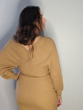 Load image into Gallery viewer, Keke Sweater Wrap Dress - FabBossBabe