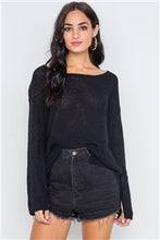 Load image into Gallery viewer, Scoop Neck Long Sleeves Sweater - FabBossBabe