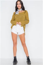 Load image into Gallery viewer, Scoop Neck Long Sleeves Sweater - FabBossBabe