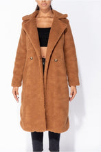 Load image into Gallery viewer, Milan Rust Longline Borg Teddy Coat - FabBossBabe