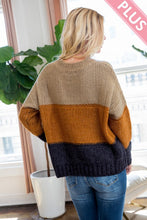 Load image into Gallery viewer, The Kylie Color Block Sweater - FabBossBabe
