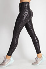 Load image into Gallery viewer, Black Leopard Leggings - FabBossBabe
