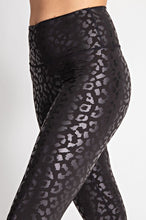 Load image into Gallery viewer, Black Leopard Leggings - FabBossBabe
