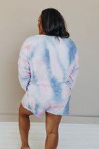 Load image into Gallery viewer, Tie Dye Print Long Sleeve Loungewear - FabBossBabe
