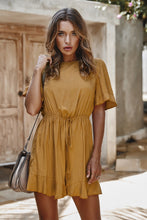 Load image into Gallery viewer, Ellen Short Sleeve Wide Leg Romper - FabBossBabe
