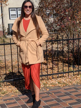 Load image into Gallery viewer, CAMEL WAIST BELTED JACKET - FabBossBabe
