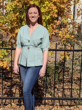 Load image into Gallery viewer, Peplum Top - FabBossBabe
