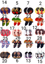 Load image into Gallery viewer, African Wooden Earrings - FabBossBabe
