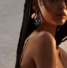 Load image into Gallery viewer, African Wooden Earrings - FabBossBabe
