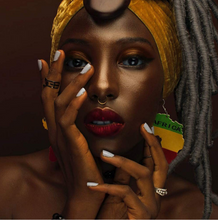Load image into Gallery viewer, African Wooden Earrings - FabBossBabe
