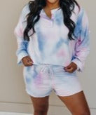 Load image into Gallery viewer, Tie Dye Print Long Sleeve Loungewear - FabBossBabe
