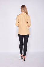 Load image into Gallery viewer, Kim K Camel Double Breasted Blazer - FabBossBabe
