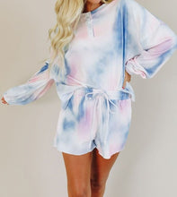 Load image into Gallery viewer, Tie Dye Print Long Sleeve Loungewear - FabBossBabe
