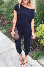 Load image into Gallery viewer, Off Shoulder Pocket Jumpsuit - FabBossBabe

