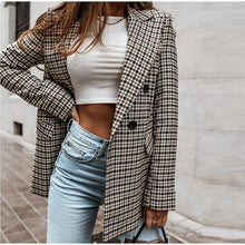 Load image into Gallery viewer, Luna Plaid Blazer - FabBossBabe
